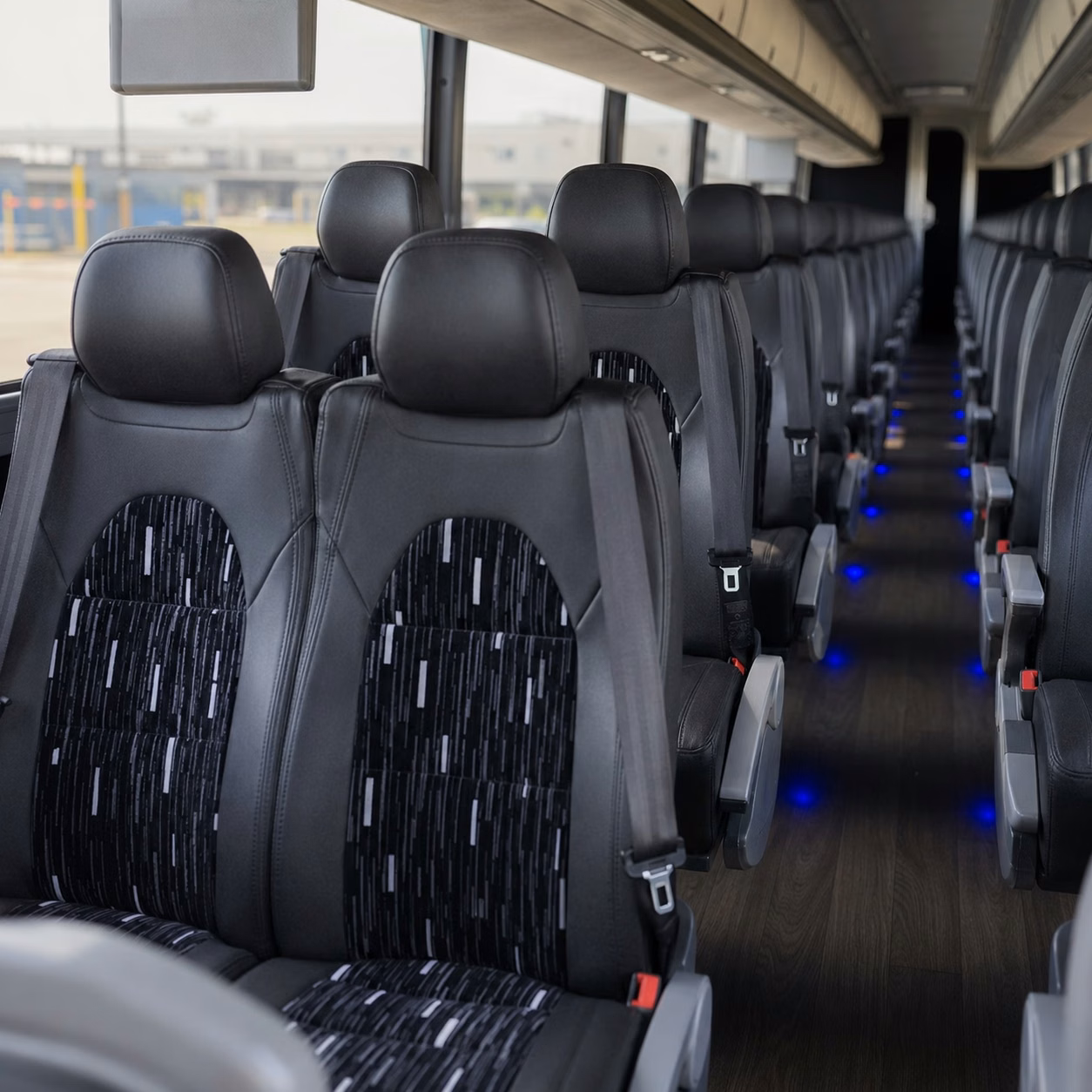 phoenix charter bus rental interior